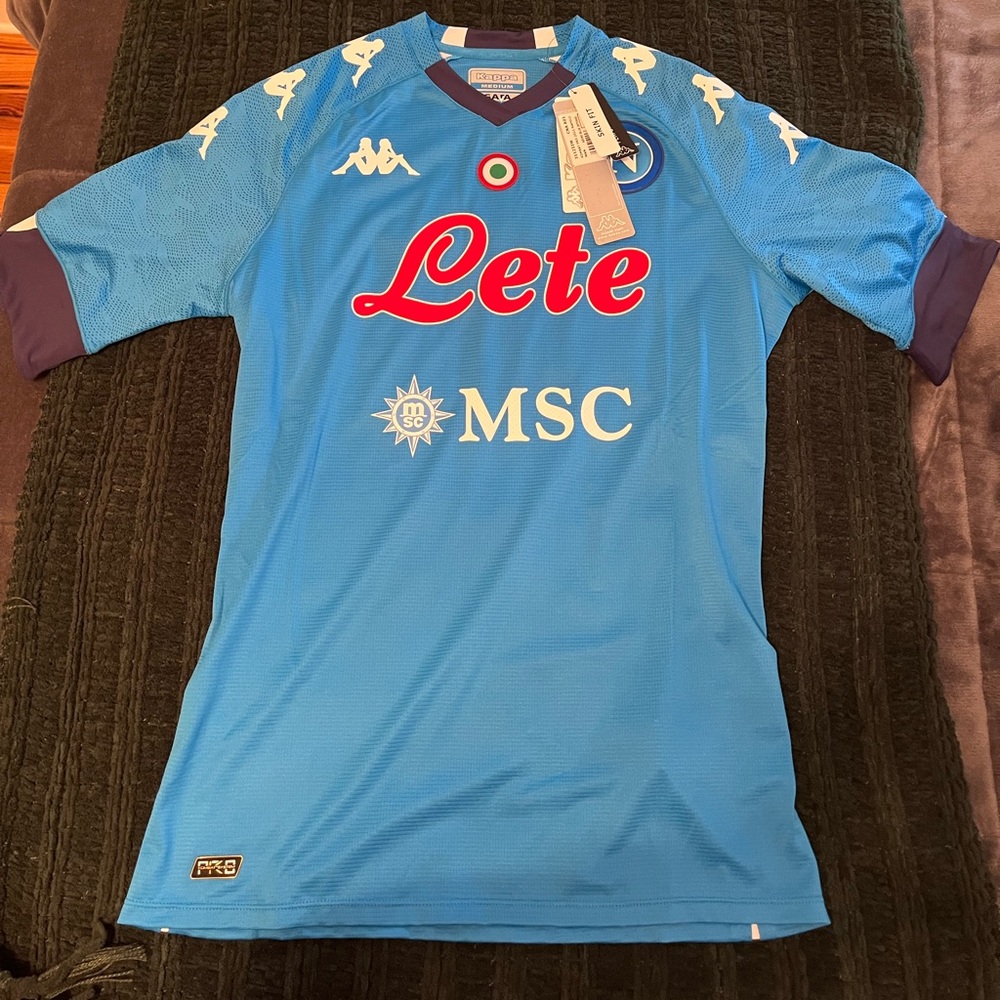 Kappa Light Blue Napoli Football Shirt